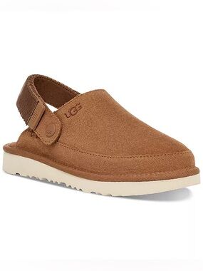 UGG Kids Chestnut Suede Slingback Clog